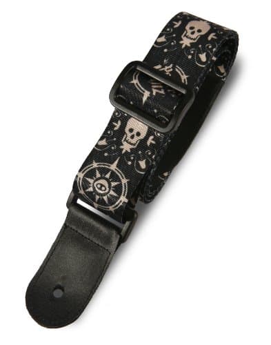 Paper Jamz Guitar Straps Skull And Compass