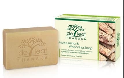 De Leaf Thanaka Herbal Soap Moisturizing Whitening Soap