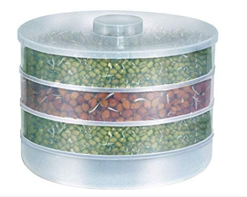 HAPPENWELL Plastic Hygienic Sprout Maker with 4 Container