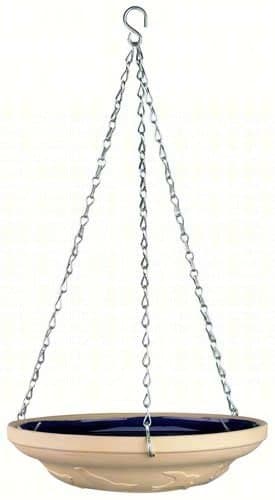 2 PACK Glazed Bird Bath-Blue