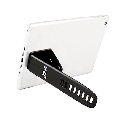 GkGk Multi-Angle Portable Universal Kickstand Foldable Cell Phone Stand Clip Compact & Sleek for iPad, iPhone,Samsung Galaxy,Note,Google Nexus,HTC,LG, Nokia (2PACKS) (Black)