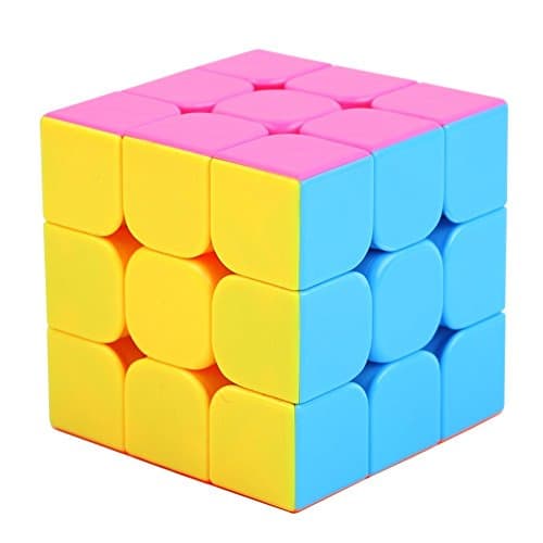 Speed Cube 3x3, 4x4 Sticker Magic Cube,IQ Tester ADHD Focus Anxiety Relief Toys for Kids and Adult (3-layer)