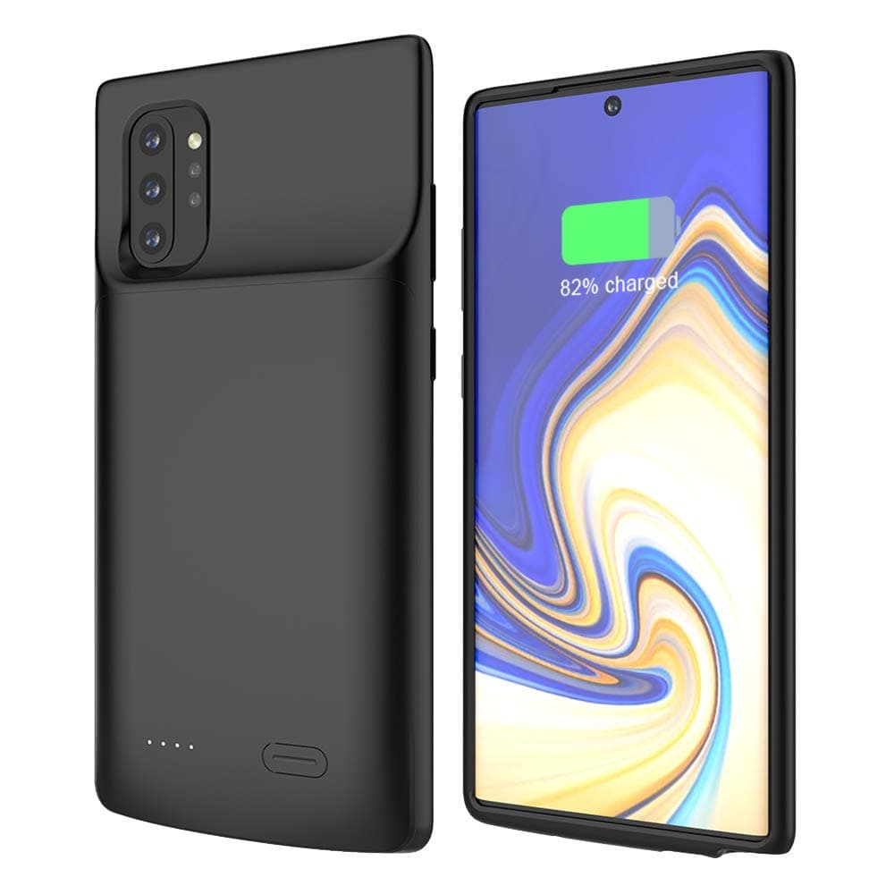 EASYCOB Back Clip Battery Case for Samsung Galaxy Note 10 Plus,6000mAh Slim Extended Backup Battery Charger Shell,Rechargeable Portable Protective Charging Power Bank Cover