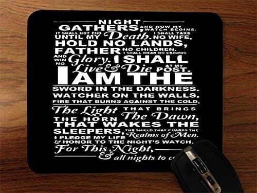 Night'S Watch Oath Desktop Mouse Pad