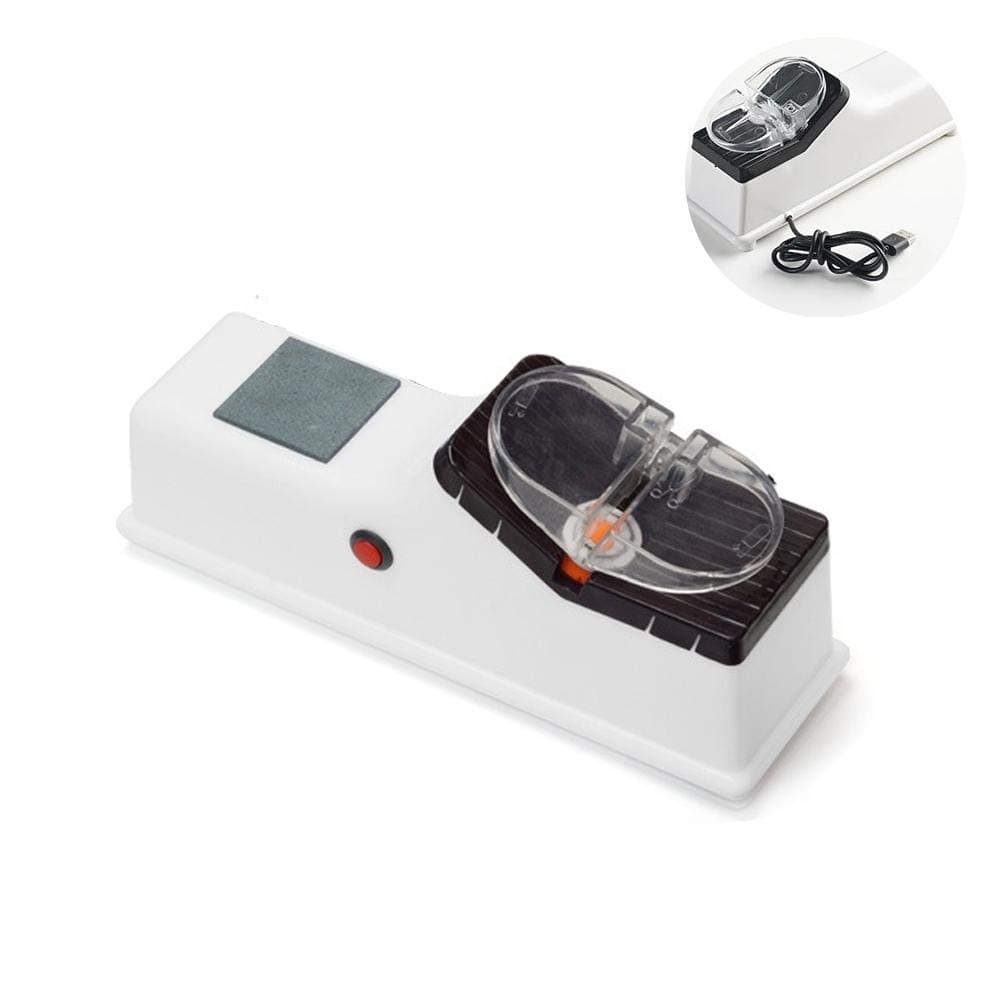 Professional Electric Knife Sharpener, Small Multifunctional Kitchen Knife Sharpener, Sharpens Dull Knives Quickly Safe and Easy to Use, Knife Sharpener System for All Kinds Cutlery, Chefs Best Choice