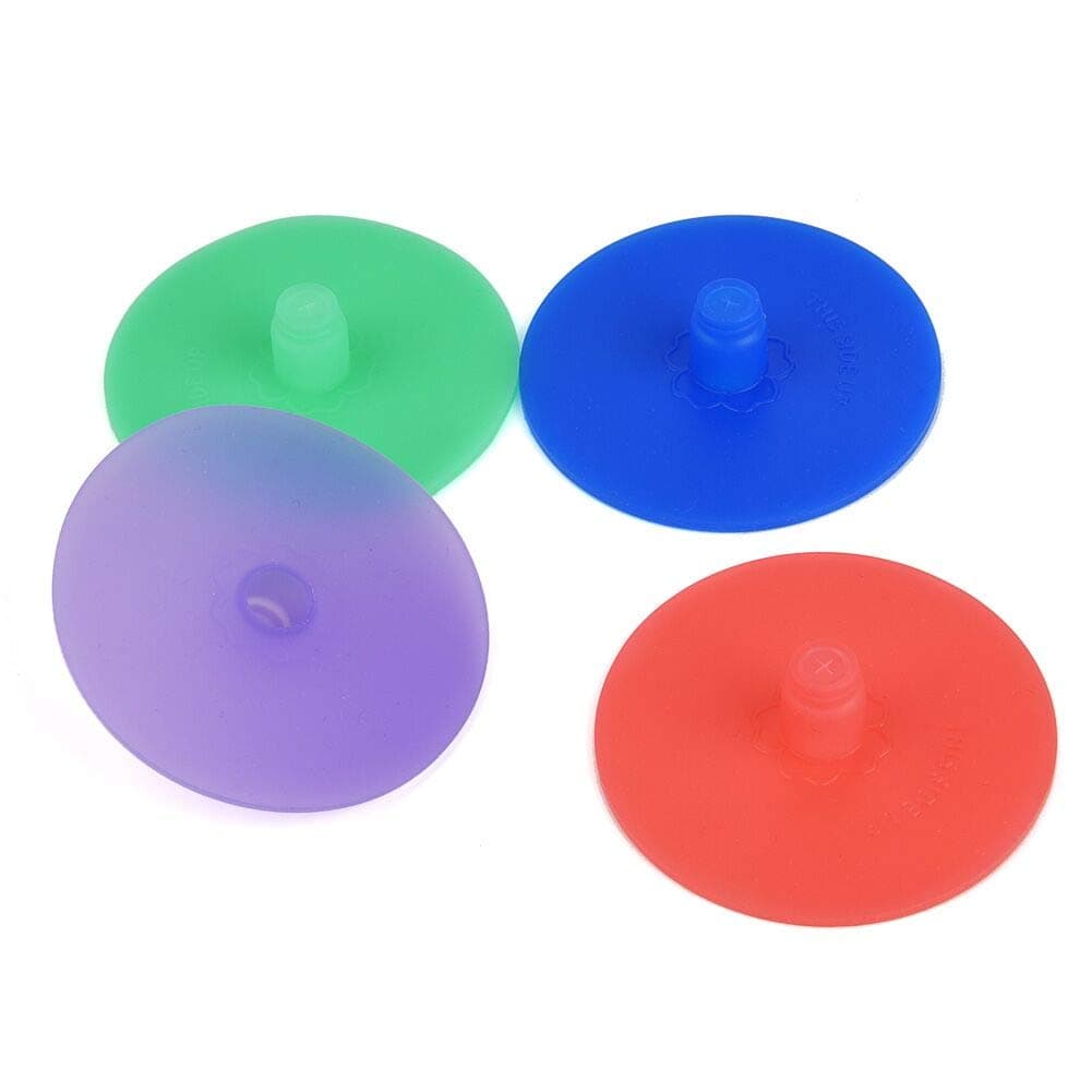 4 Pack Smart Airlock Pickle Pipe Silicone Waterless Fermentation Airlock Lids for Mason Jar Fermentation(red, Green, Purple, Blue)