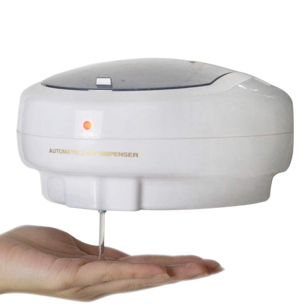 Automatic Sensor Soap Dispenser Wall-Mounted Hand Sanitizer Bathroom Bathroom Automatic Soap Dispenser White 500ML (Color : White)