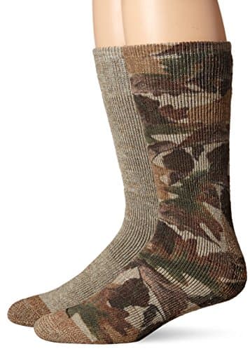 Wool IQ Men's Printed Camo Heavy Boot Sock 2-Pack,Trco,Sock Size 10-13/Shoe Size 8-12