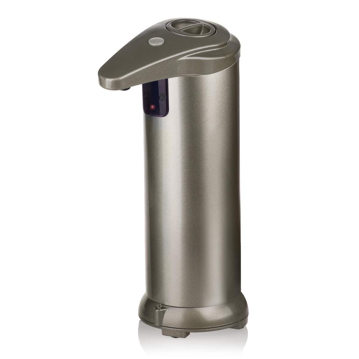 Soap Dispenser No Touch IR Infrared Motion Sensor Hands-Free Stainless Steel Automatic Liquid Soap Dispenser for Kitchen or Bathroom (Champagne 01)