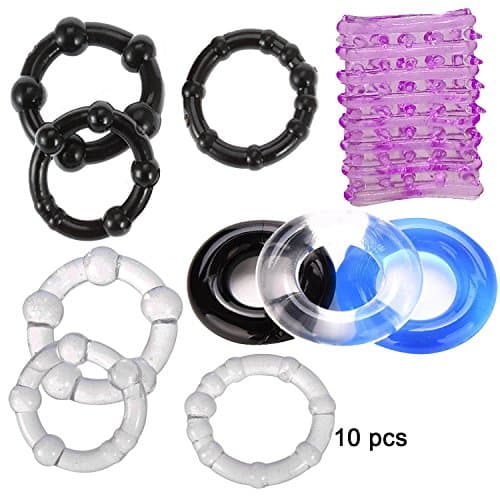 Comfortring 10pcs/Set C Ring Quality Silicone: Different Kinds Of C-ock RIng Massage