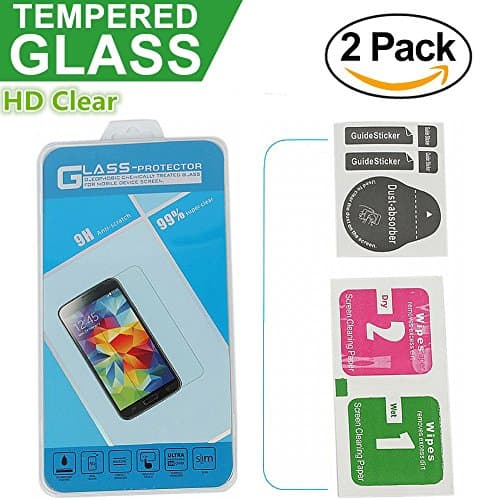 Xperia M5 Screen Protector, DWay 2 Pack Premium HD Clear Tempered Glass Screen Protector Film for Sony Xperia M5