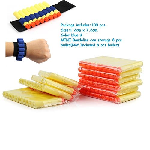 100 Pcs 7.2cm Foam Darts for Nerf N-strike Elite Series Blasters Toy Gun (Yellow)
