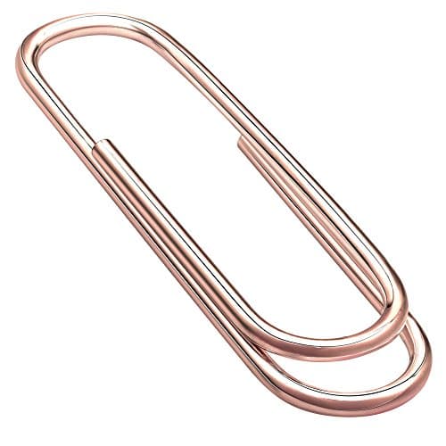 Sterling Silver .925 Paper Clip Design Money Clip, Solid and Durable. Designed and Made In Italy. By Sterling Manufacturers