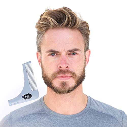 Premium Beard Shaping Tool Template - Beard Shaping Stencil for Men, Facial Hair Styling, Best Men's Grooming and Beard Shaping Tool