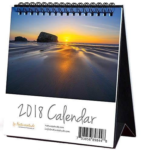 2018 Oregon Coast Desktop standing calendar