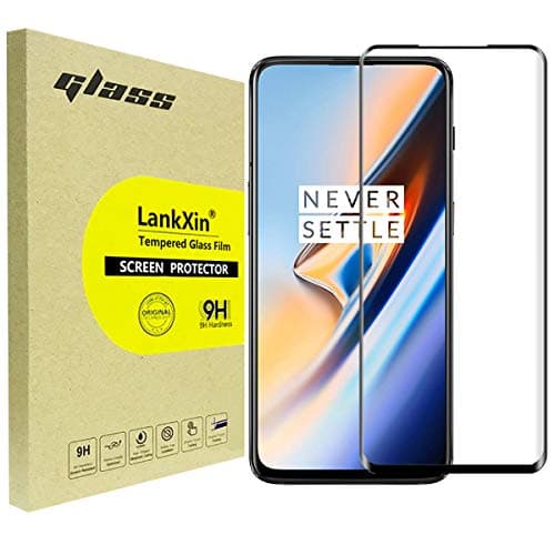 [2-Pack] OnePlus 7T Pro Screen Protector, LankXin 3D Full Coverage Tempered Glass Screen Protector for OnePlus 7T Pro [Anti-Scratch][Bubble-Free]