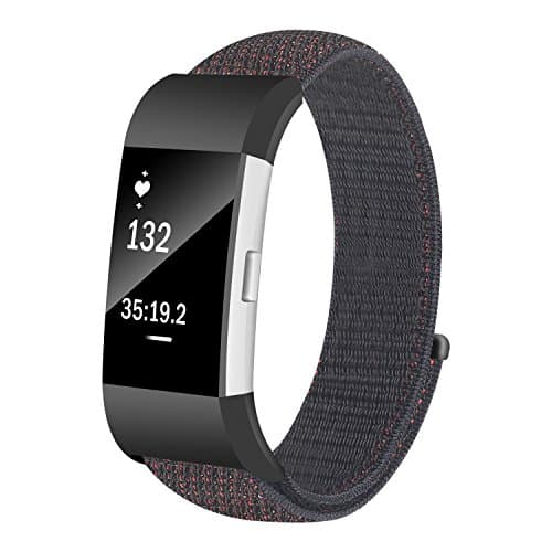Tomplus Fitbit Charge 2 Bands, Nylon Bands Replacement Accessory Strap Fitbit Charge2 Wristbands Women Men Large Small