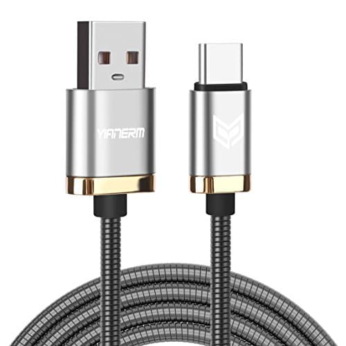 Type C cable Yianerm 1M USB type-c to USB cable data sync charging for Samsung Galaxy S8 Huawei P9 Honor 8 Apple New MacBook and other Type-C devices (black)