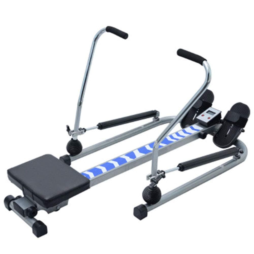 GJG Hydraulic Home Rowing Machine, Rowing Machines Foldable, 6 Training Programs Competition Mode 360 ​​° Row Boat Max User Weight 140 Kg