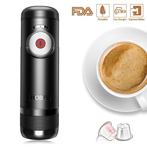 Espresso Machine Portable Automatic Boils Water 15 Bars Pressure One-Button Operation Travel Outdoor Coffee Maker