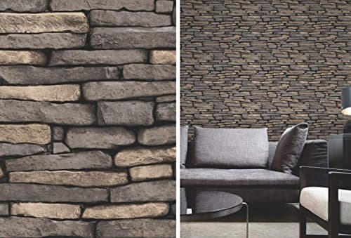 Brewster FD31293 Slate Wallpaper-Multi