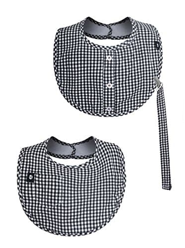 Boys' Bib Set with Pacifier Clip in Various Colors