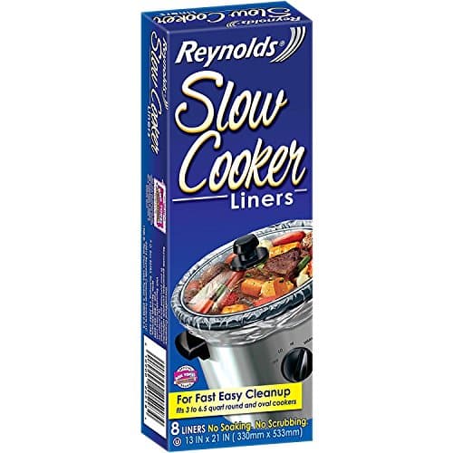 Reynolds Slow Cooker Liners 1 Pack (8 Liners Total). Plus Bonus 1 Multi-Purpose Cleaning Cloth (Color may vary).