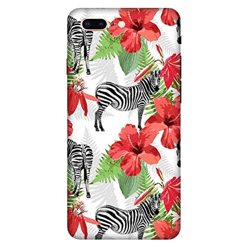 CaseGuy Designer 3D Printed Hard Back Case Cover for Apple iPhone 8 Plus :: Apple iPhone 8+ (Floral :: Flower :: Rose :: Lily :: Zebra :: Stripes)