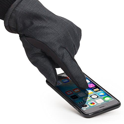 Touch Screen Texting Warm Cold Weather Winter Gloves for Men (Extra Large, Charcoal)