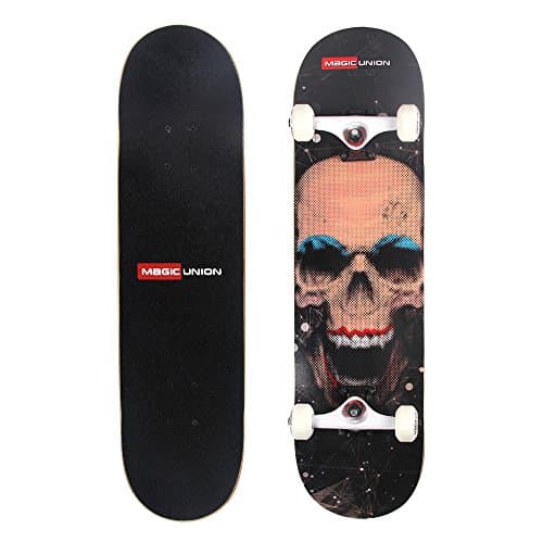 31 Inch Black Complete Freeride Longboard with Seven-tier Maple and 5V Intensive Aluminum Support by Outdoor Sunshine