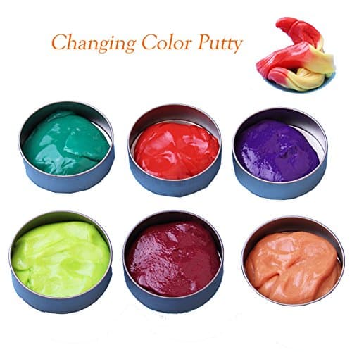 Putty Slime Toy 2 Ounce Bouncing Playdough Temperature Sensor Color Changing Creative Toy for Adults,Kids