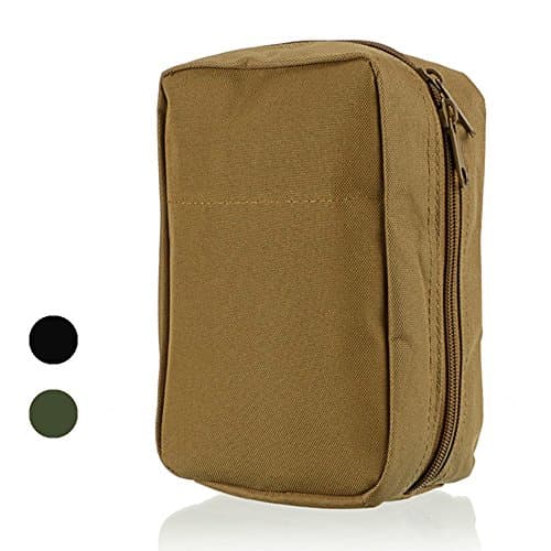 Tactical Admin Pouch, Lansday Compact Military Molle EDC Pouch Pack Utility Tool Belt Waist Bag Pack (Khaki)
