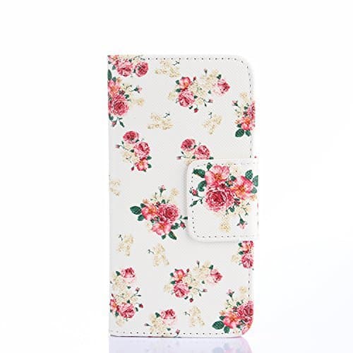 M8 Case HTC ONE M8 Case HTC One M8 Kickstand Case,Tribe-Tiger Stylish Beautiful Bulgaria Pink Rose Design Premium Pu Leather Magnet Flip Folio Wallet [Built-in Card Slots] Kickstand Case Cover for HTC One M8