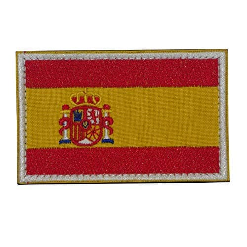 Cobra Tactical Solutions Military Embroidery Patch Flag Spain Badge with hook & loop Airsoft