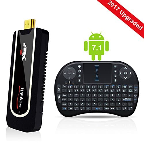 2017 Android 7.1 TV Box H96 Pro Mini TV Box Amlogic S912 64Bits Octa-core 2GB/8GB 4K H.265 with BT4.1 and 2.4GHz WIFI.[With Wireless Keyboard]