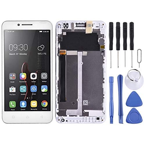 Goodao Complete kit LCD Screen and Digitizer Full Assembly with Frame for Lenovo Vibe C A2020 A2020a40 (White)