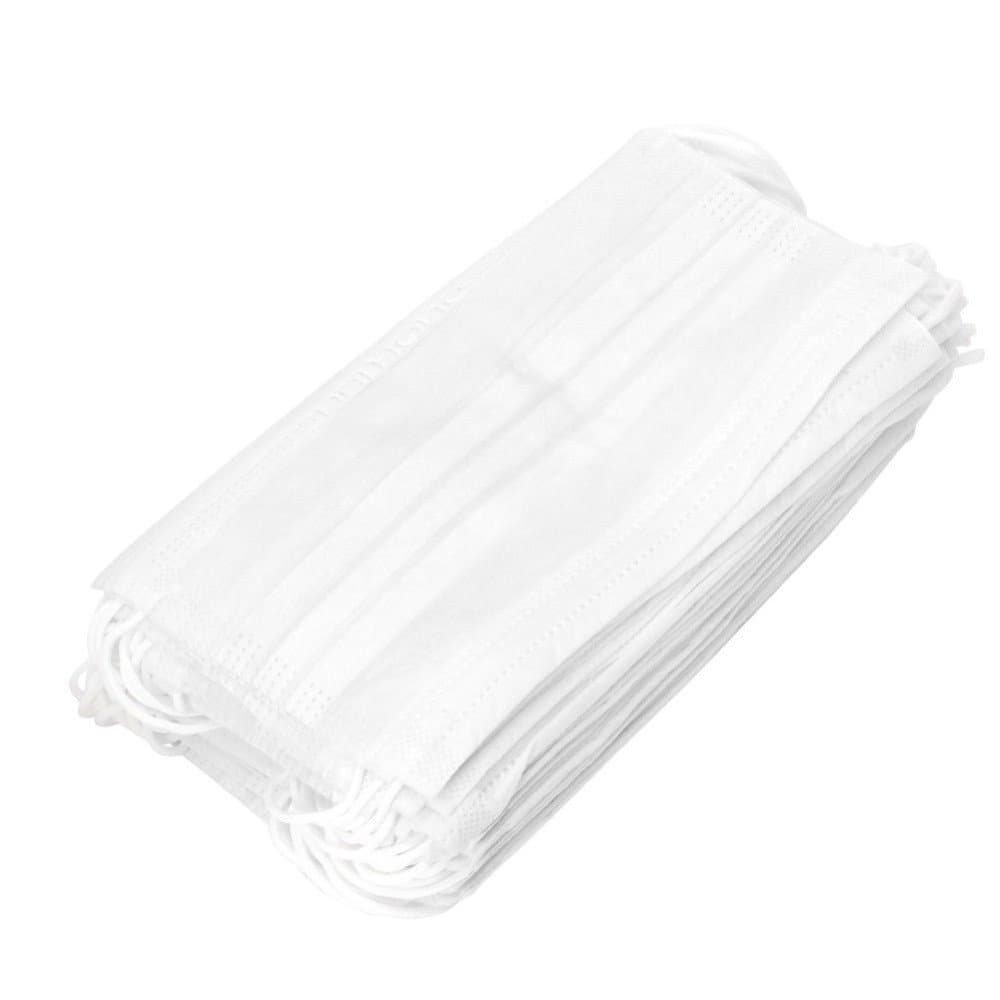 Disposable 3-Layer Mask 50 Pieces Earloop Face Masks Germ Dust Protection Activated Carbon Filter Face Mouth Cover Medical Sanitary Surgical Mask (E)