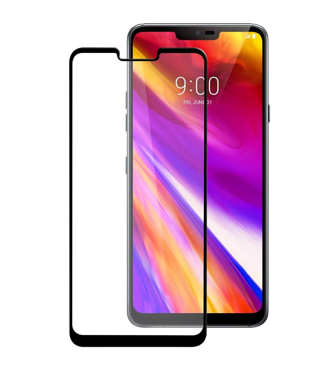 Melkco LG G7 ThinQ / G7+ ThinQ Screen Protector, LG G7 ThinQ / G7+ ThinQ Full Coverage 3D Curved Tempered Glass,Bubble Free Install, Anti Scratch, Anti Fingerprint, HD Clear