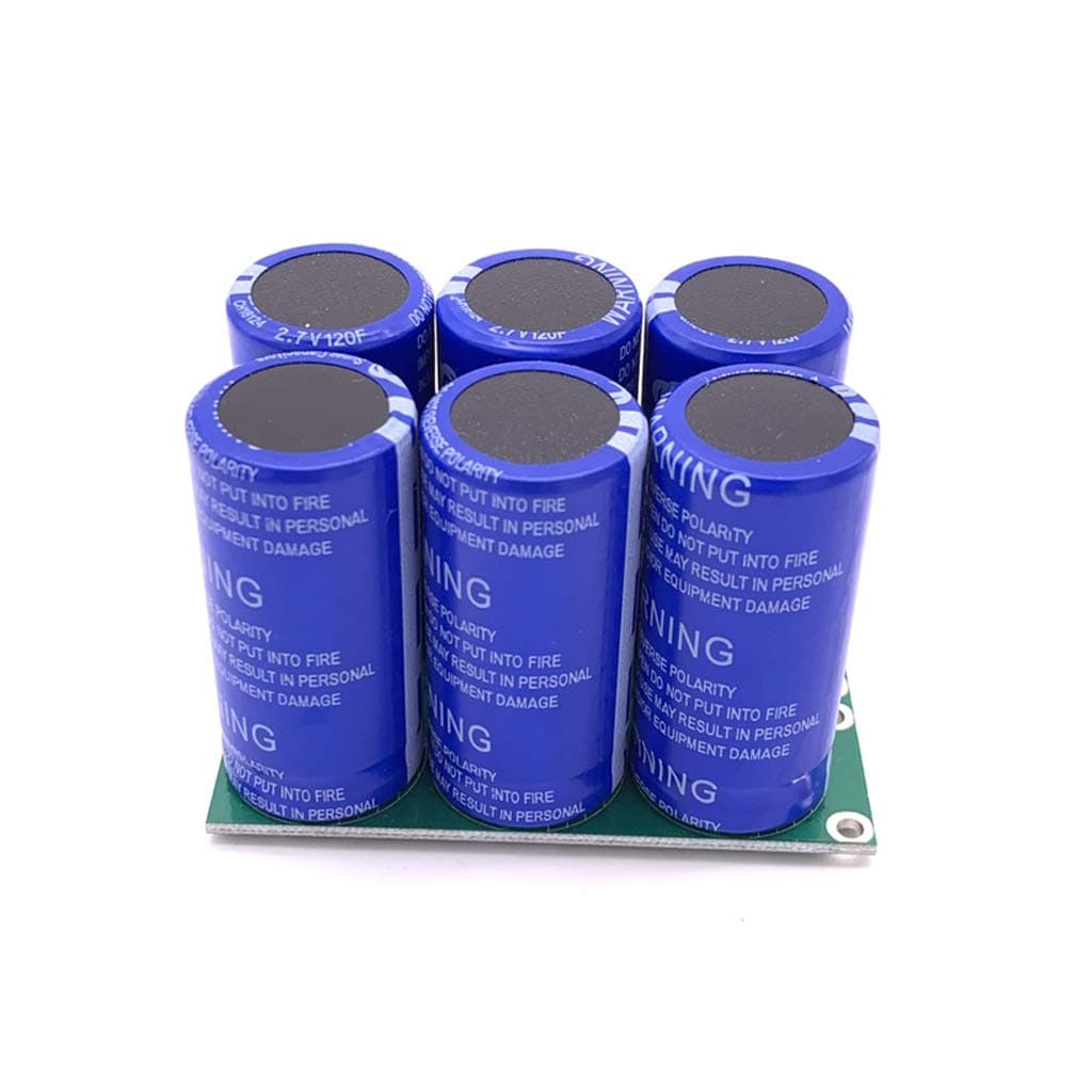 LLAni 6pcs 2.7V 120F Super Farad Capacitor Double Row With Protection Board 16V 20F Ultracapacitor Car Rectifier