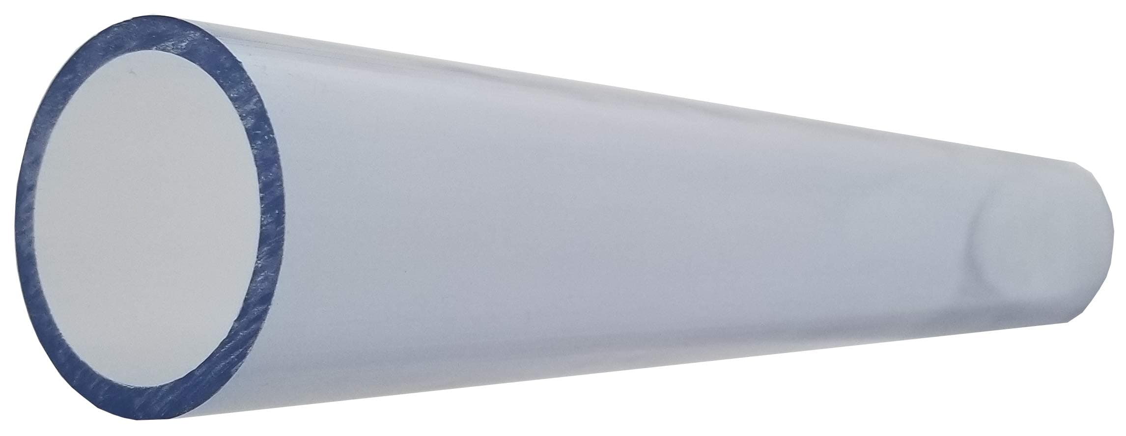 1 1/2 Inch Diameter Clear PVC Schedule 40 Pipe [Pipe ID 1.590 inch, OD 1.900 inch] (Bluish tint), Choose Your Length (5 inches to 8 Feet) (Selected Length: 5 Feet)