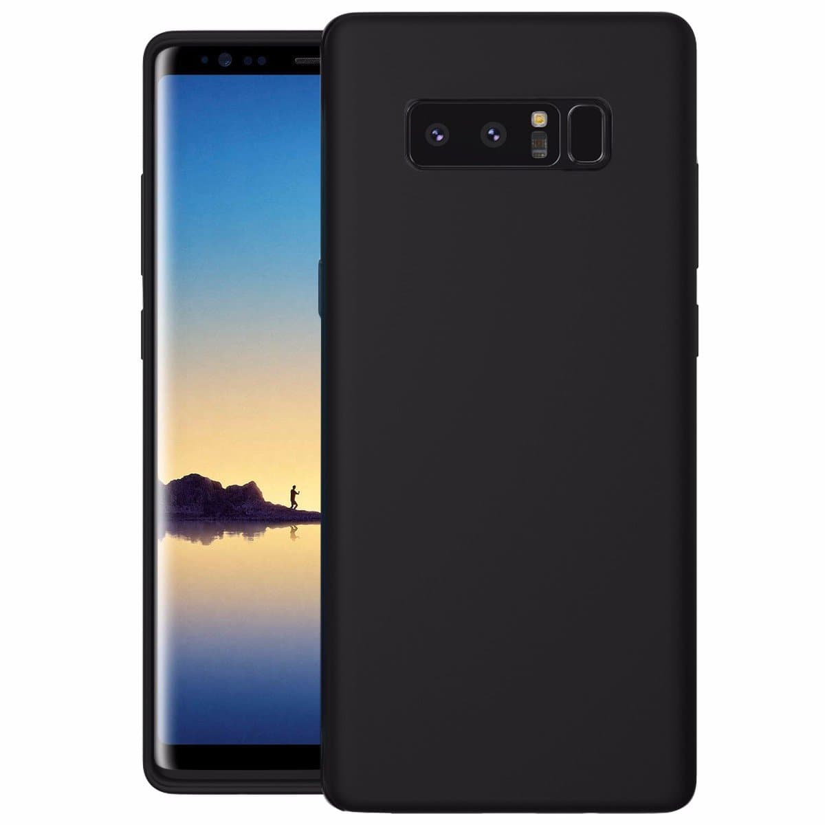 CZAR Maverick Soft Silicone Case for Samsung Galaxy Note 8 (Black)