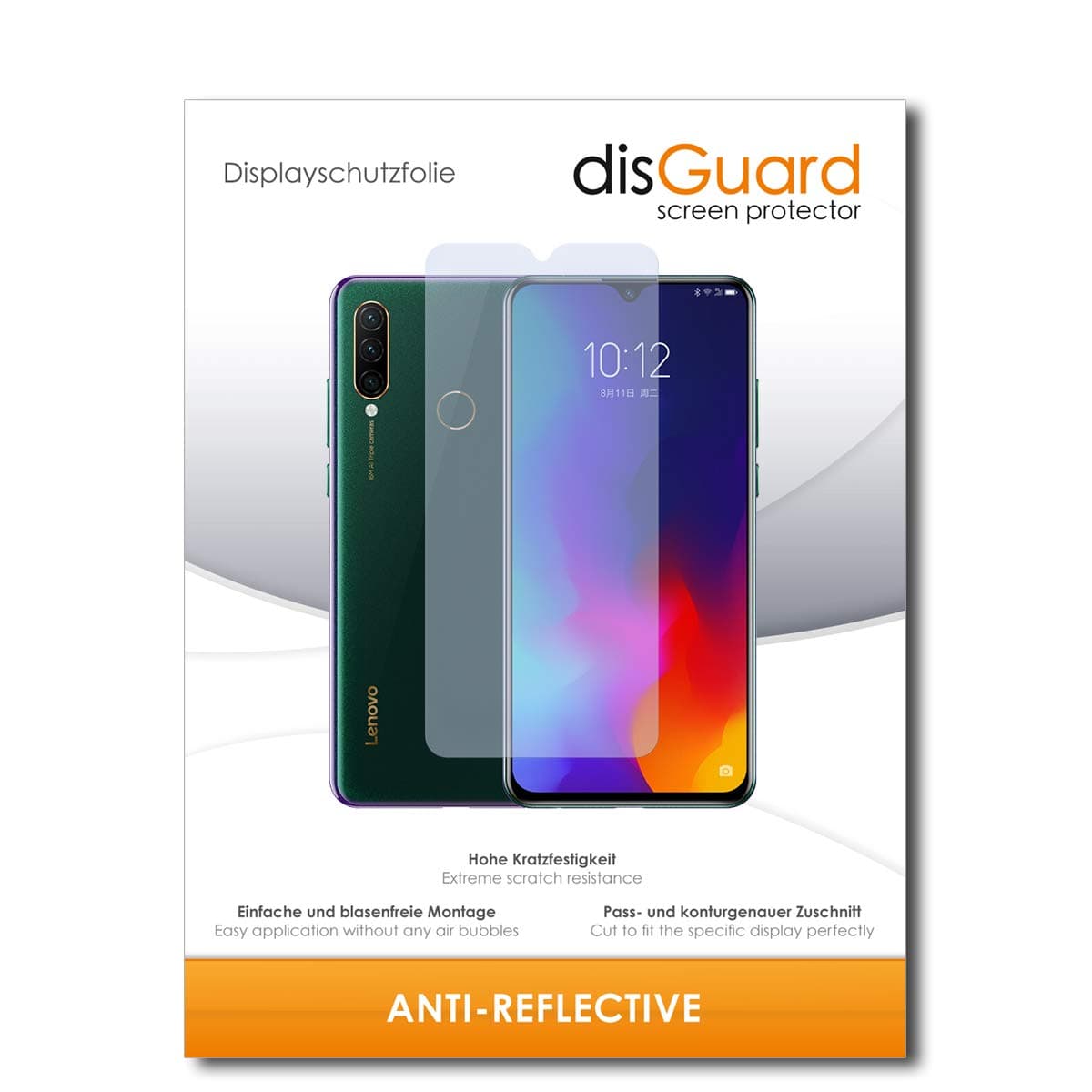 disGuard Screen Protector [Anti-Reflection] Compatible with Lenovo Z6 Lite [Pack of 2] Anti-Glare Matte Anti-Reflective Extremely Scratch-Proof Anti-Fingerprint Tempered Glass Film