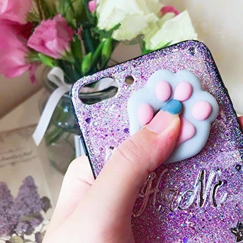 ChevalFier | Squishy | Paw | Glitter | Personalized | iPhone X | iPhone 8/7 PLUS | iPhone 6/6S PLUS | Samsung | Phone case