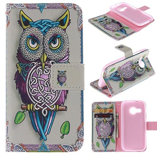 HTC One Remix Case HTC One Remix Kickstand Case,Bat King Big Eyes Owl Pattern Premium Leather Wallet Flip Kicstand Case Cover With Magnetic Closure For HTC One Remix(Not Fit HTC One M8)