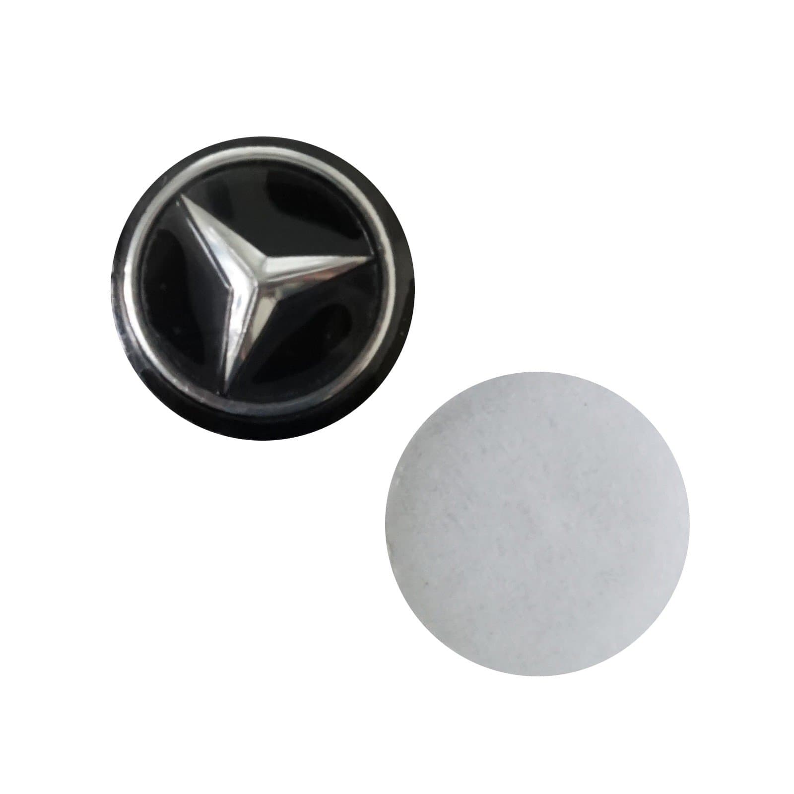 Bross BDP586FBA 2 Pieces Car Key Logo Auto Emblems Dia:1.4cm Car Styling Sticker for Mercedes