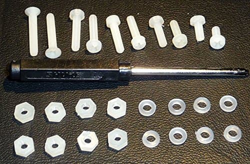 YourStoreFront Hardware Screw Set 27 piece Nylon ULM for Turntable Headshell Mounting Hardware