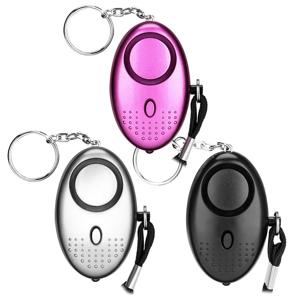 Personal Alarm, Eletorot 3 Pack Security Alarms Keychain with LED Flashlight, 140DB Police Approved Personal Security Mini Loud Staff Panic Rape Attack for Women Kids Night Worker