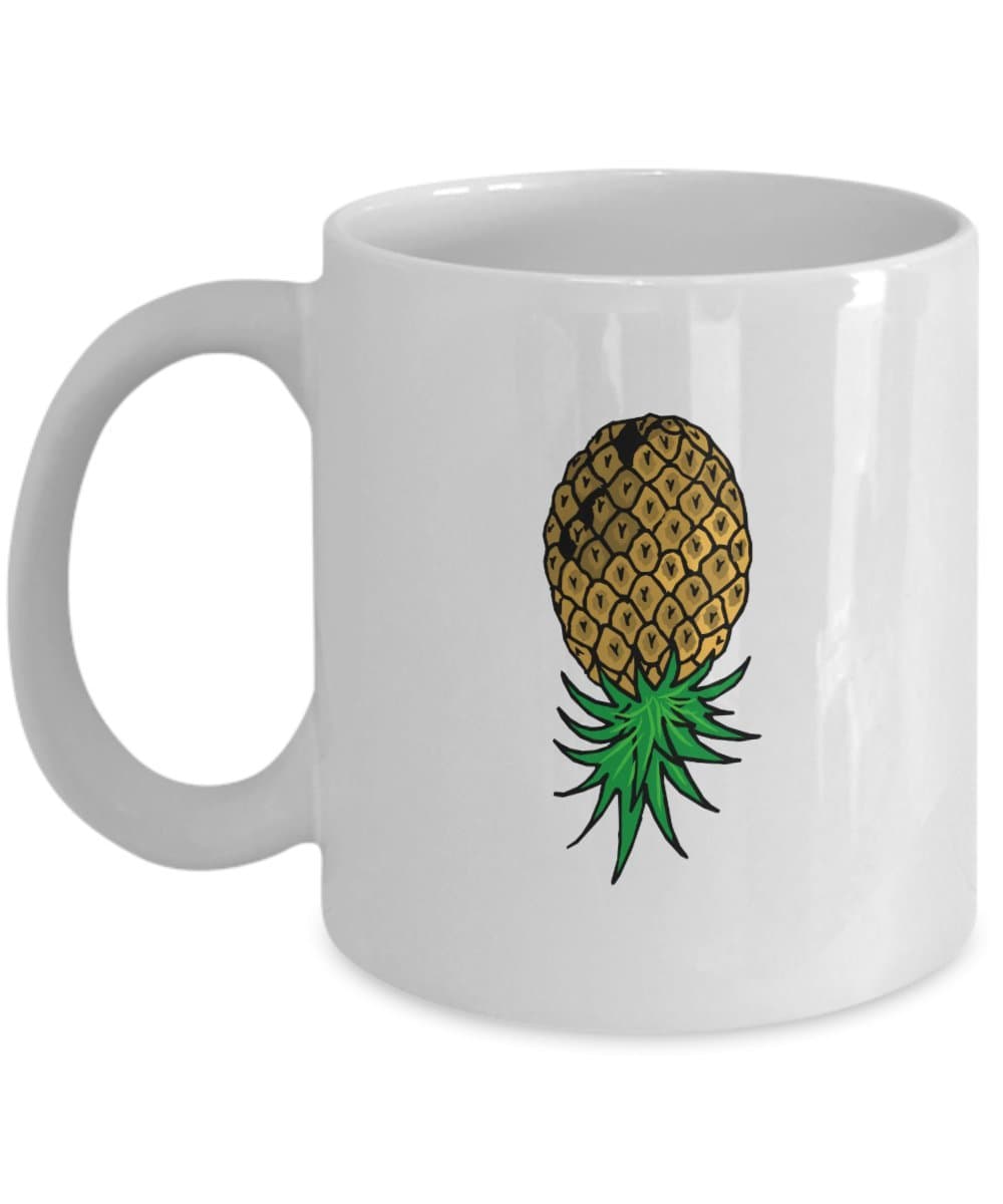 Swinger Symbol Upside Down Pineapple Code Gift Coffee & Tea Mug