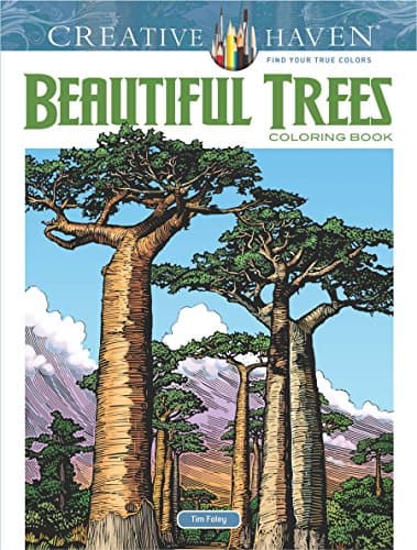 Creative Haven Beautiful Trees Coloring Book (Creative Haven Coloring Books)