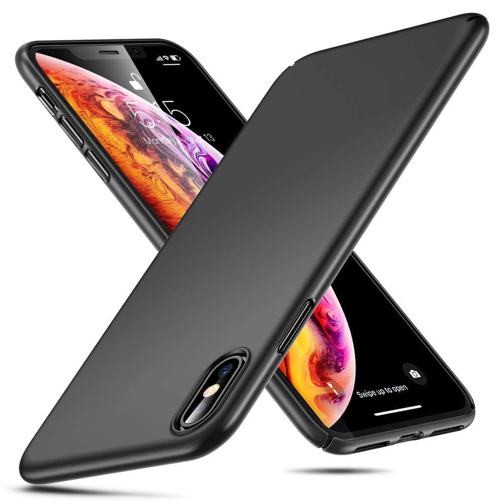 AEDILYS iPhone X Case | iPhone Xs Case | | Ultra Slim | Lightweight | [Anti-Drop] | Wireless Charging | Compatible with Apple iPhone X/iPhone Xs - Black Fashion Over (Green Purple Yellow Using Color)